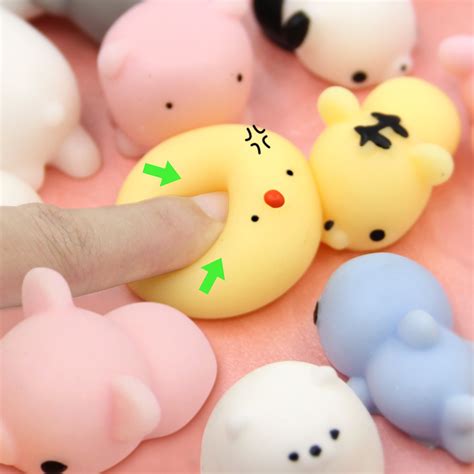 Satkago Pcs Mini Mochi Squishies Kawaii Stress Reliever Toys Party