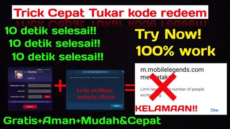 Cara Cepat Tukar Code Redeem Agar Tidak Kehabisan Ga Sampai 10 Detik