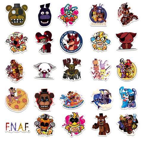 Buy Five Nights At Freddys Stickers 50 Pcs Vinyl Waterproof Stickers For Laptopbumper