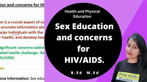 Sex Education And Concerns For Hivaids Health And Physical Education Youtube