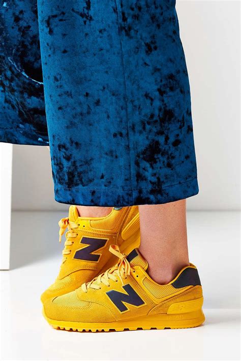 Lyst New Balance 574 Sneakers In Yellow