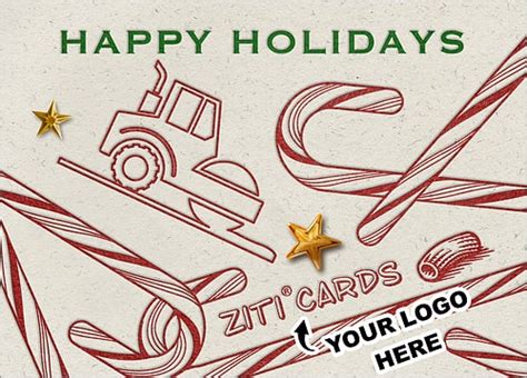 Personalized Asphalt Christmas Cards Ziti Cards