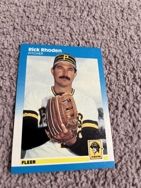 Fleer Rick Rhoden Pittsburgh Pirates Baseball Card Ebay