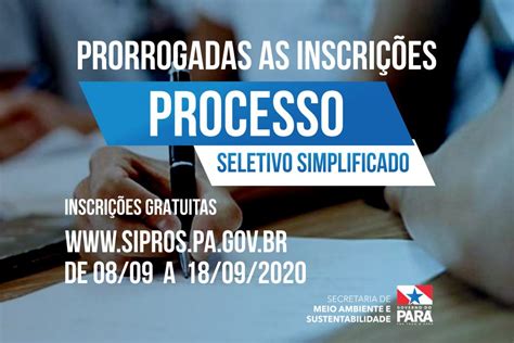 Semas As Inscrições Para O Processo Seletivo Simplificado Da Semas