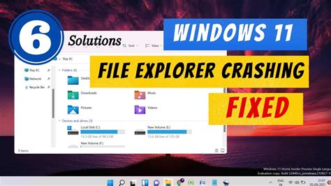 Windows 11 File Explorer Crashing FIXED 6 Solutions YouTube