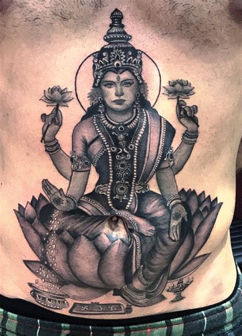 30+ Amazing Goddess Lakshmi Tattoos with Meanings and Ideas - Body Art Guru