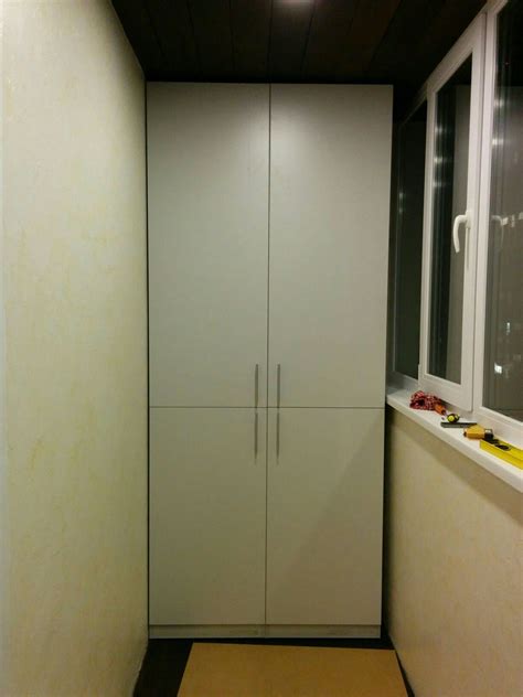 Шкаф на балконе | Tall cabinet storage, Storage cabinet, New homes