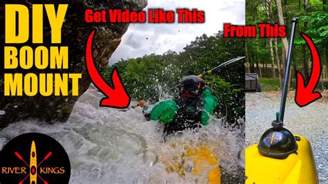 DIY Boom Mount For Whitewater Kayaks GoPro Mounting Option YouTube