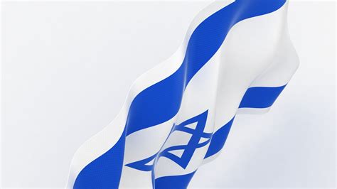 Realistic Israel Flag 3d Turbosquid 1613970