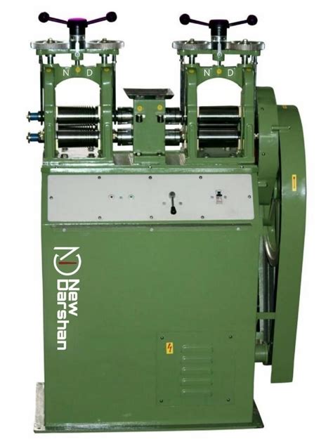 WPS Steel Electric Double Head Jewellery Sheet Rolling Machine Model