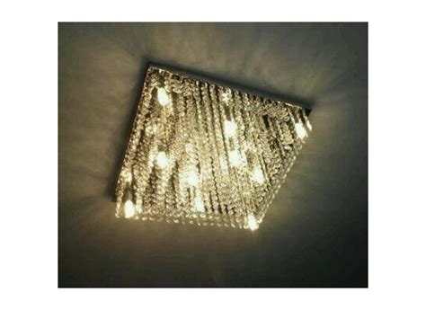 Lustre De Cristal Legitimo Piramide 40X40X10 Bivolt Cissane O