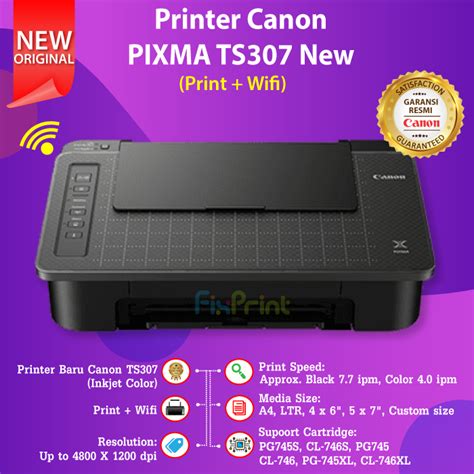 Printer Canon Pixma Ts Print Scan Copy Wifi Wireless All In One