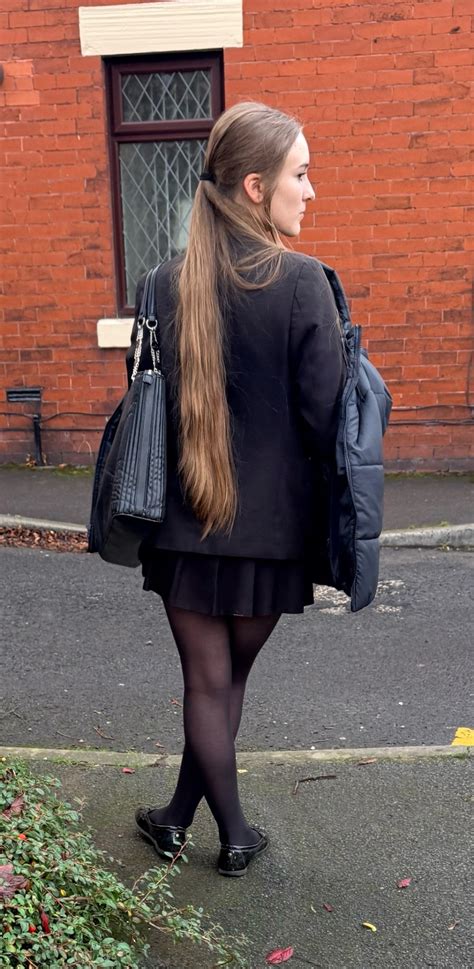 schoolgirl wearing black tights  flats atlbugler  tumblr