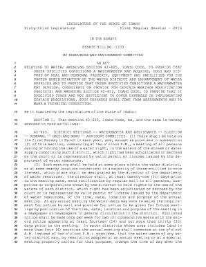 Fillable Online Legislature Idaho Bill Text Legislature Idaho Fax