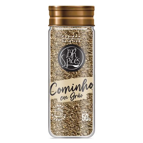 Cominho em Grãos BR Spices Vidro 50G BR Spices Loja Online