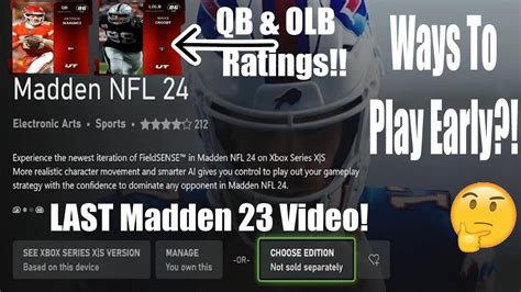 How To Play Madden Early Last Video Of Madden Mut Qb Olbs