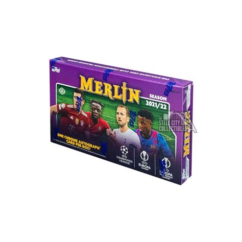 Topps Uefa Champions League Merlin Chrome Soccer Hobby Box