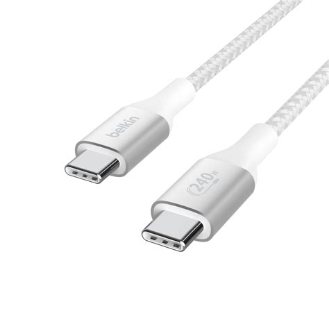 Braided Usb C To Usb C Power Supply Cable 240w Belkin Us Belkin Au