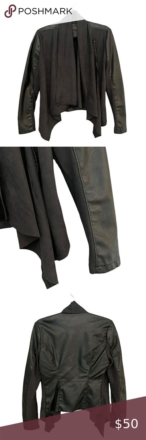 BLANK NYC Cruelty Free Leather Moto Jacket Leather Moto Jacket