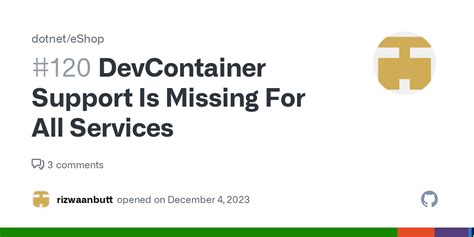 Devcontainer Support Is Missing For All Services Issue Dotnet