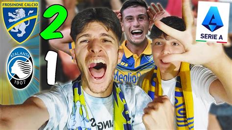 PRIMA VITTORIA FROSINONE 2 1 ATALANTA LIVE REACTION Dallo STADIO