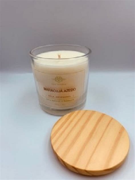 Vela Artesanal Decorativa Aromática MARACUJÁ AZEDO PINUS no Elo7