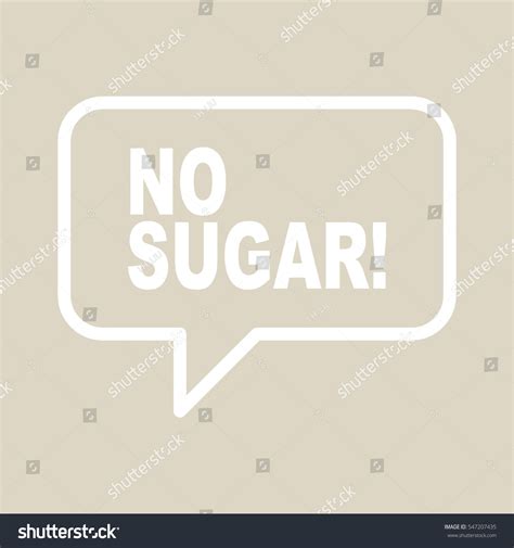 No Sugar Retro Speech Balloon Stock Vector (Royalty Free) 547207435 ...