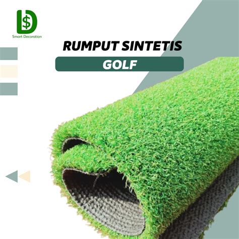 Jual Rumput Sintetis Golf Premium Meteran Tebal Cm Ukuran M X M