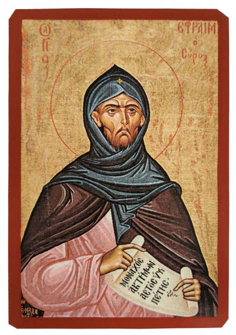 Saint Ephraim The Syrian Byzantine Icon Orthodox Icon Etsy