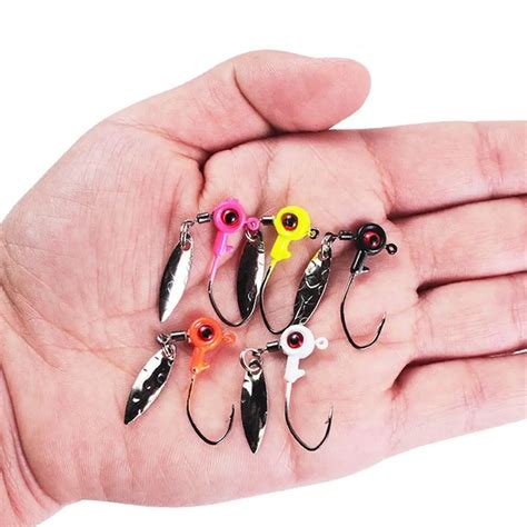 Jig Head Hook 3 5g With 3d Eyes Fishing Tackle Head Hooks Spinner Soft