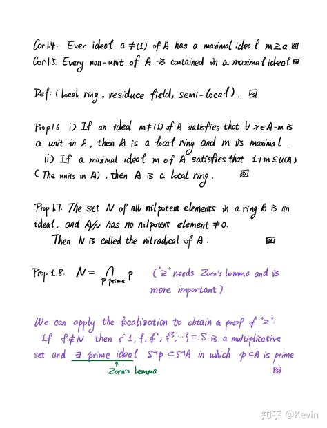 Atiyahandmacdonald Commutative Algebra笔记chap1 知乎