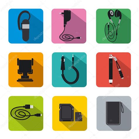 Phone Accessories Stock Vector Image By Olegtoka