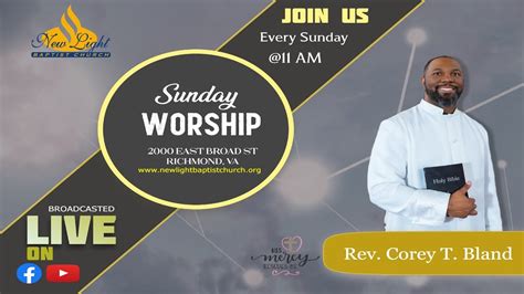 Nlbc Sunday Morning Worship With Rev Corey T Bland 09 24 2023