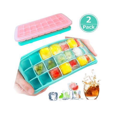 65 Off Silicone Ice Cube Trays W Lids 2 Pack Deal Hunting Babe