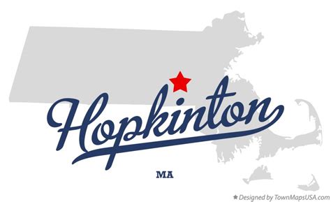 Map of Hopkinton, MA, Massachusetts