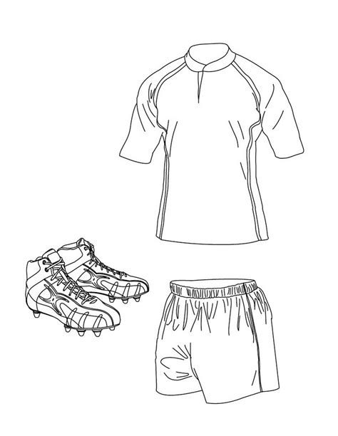 Desenho de Uniforme de rugby para colorir - Tudodesenhos