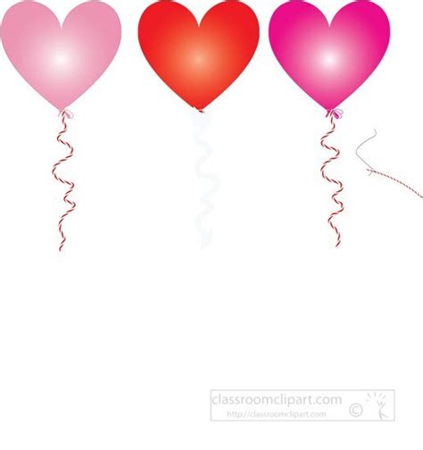 Valentines Day Clipart-three valentines day balloons 2