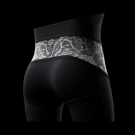 Premium Photo Isolated Of Bikini Underwear Seductive Fabric Mesh Lace Design On Black White