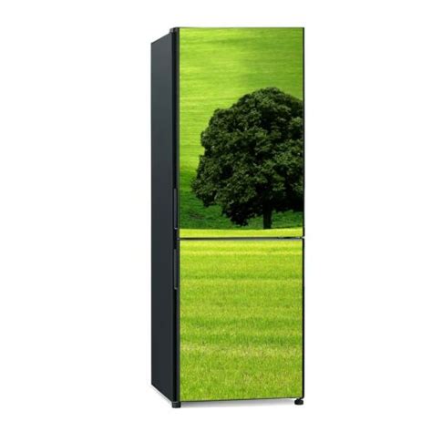 Removable Decor Fridge Freezer Sticker Decal Green Tree Nature In