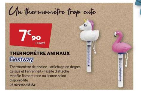 Promo Thermom Tre Animaux Bestway Chez Bricomarche