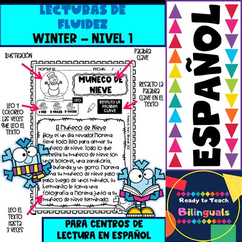 Lecturas De Fluidez Palabras Claves Textos El Invierno Xppp