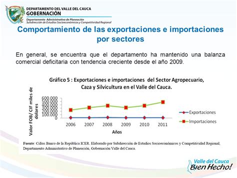 Inserci N Internacional Del Valle Del Cauca Indicadores Del Sector