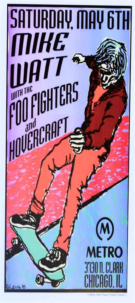 Foo Fighters Concert Handbill Lindsey Kuhn Chicago Foo Fighters