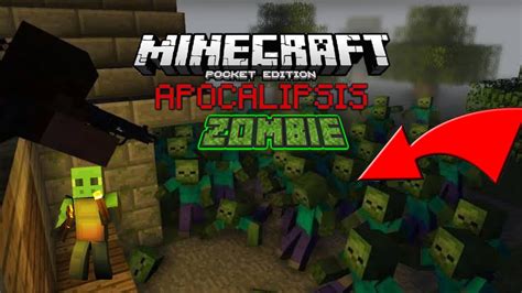 ZOMBIE APOCALIPSIS MOD MINECRAFT PE BEDROCK 1 17 Y 1 18 YouTube