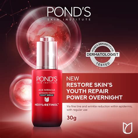 Pond S Age Miracle Ultimate Youth Night Serum Hexyl Retinol With