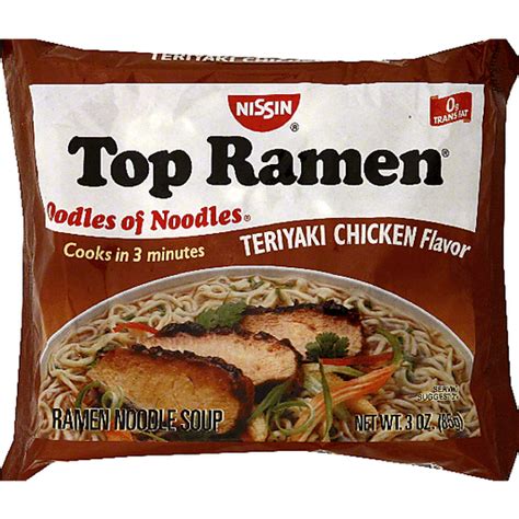 Nissin Top Ramen Ramen Noodle Soup Teriyaki Chicken Flavor Asian