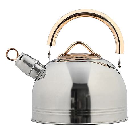 Chaleira Em Aço Inox Apito Mimo Rose Gold 3 Litros Submarino