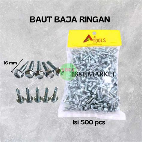 Jual Baut Sds Roofing Kanal Baja Ringan Mm Tajam Bungkus Isi Pcs