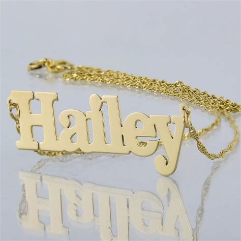 10k Or 14k Yellow Or White Solid Gold Personalized Name Etsy