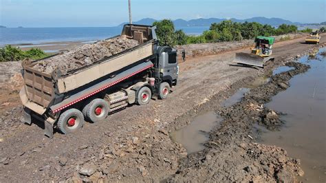 Its Wonderful Best Bulldozer And Dump Trucks Expertly Building Road